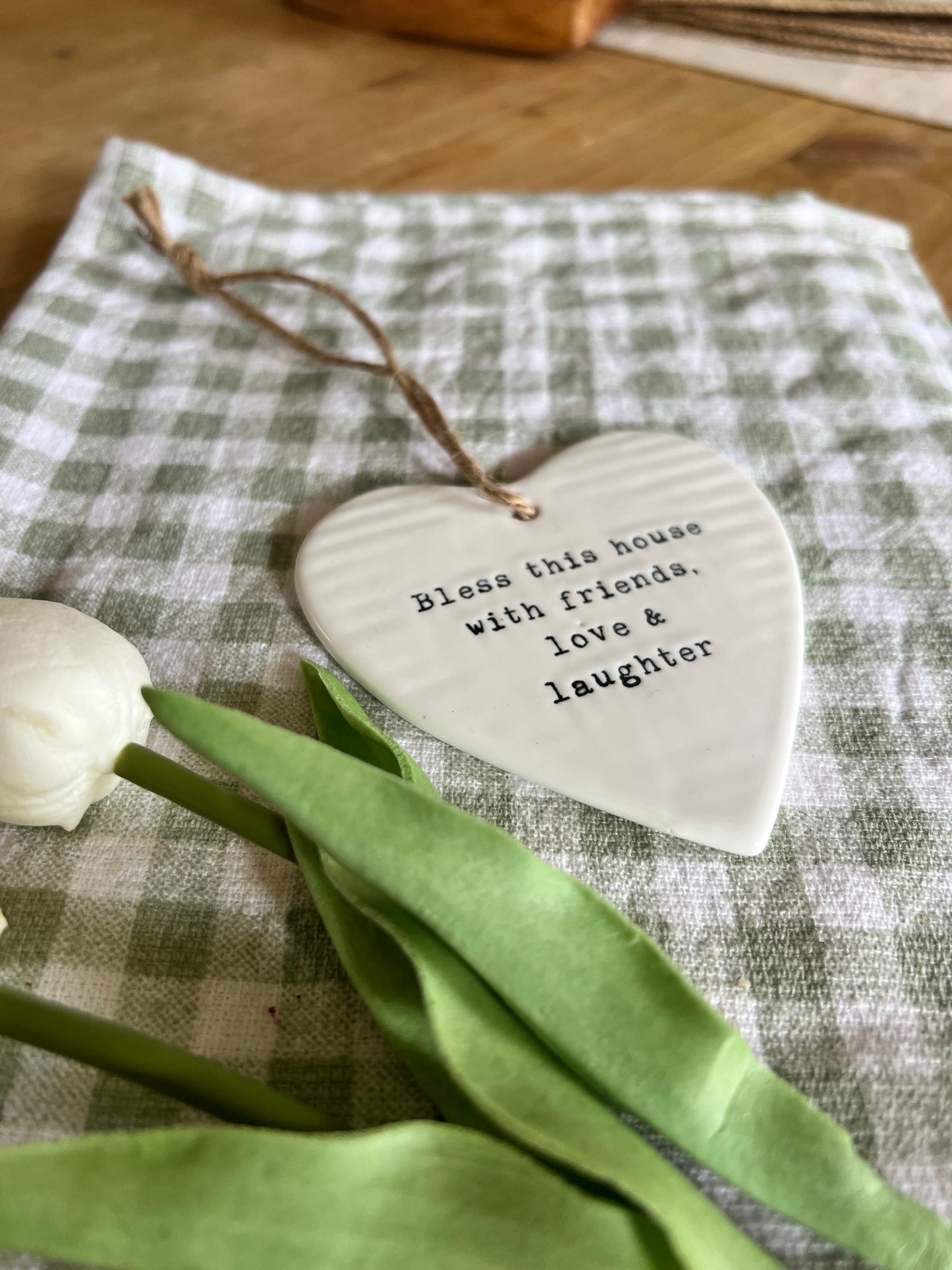 Porcelain Hanging Heart