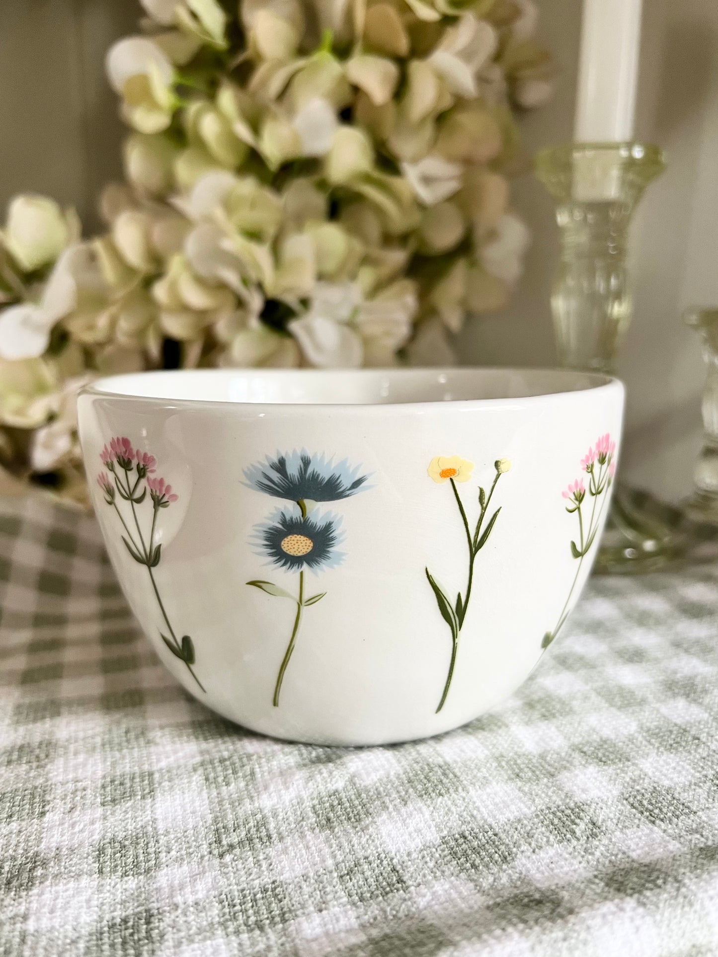 Large Floral Ceramic Mug
