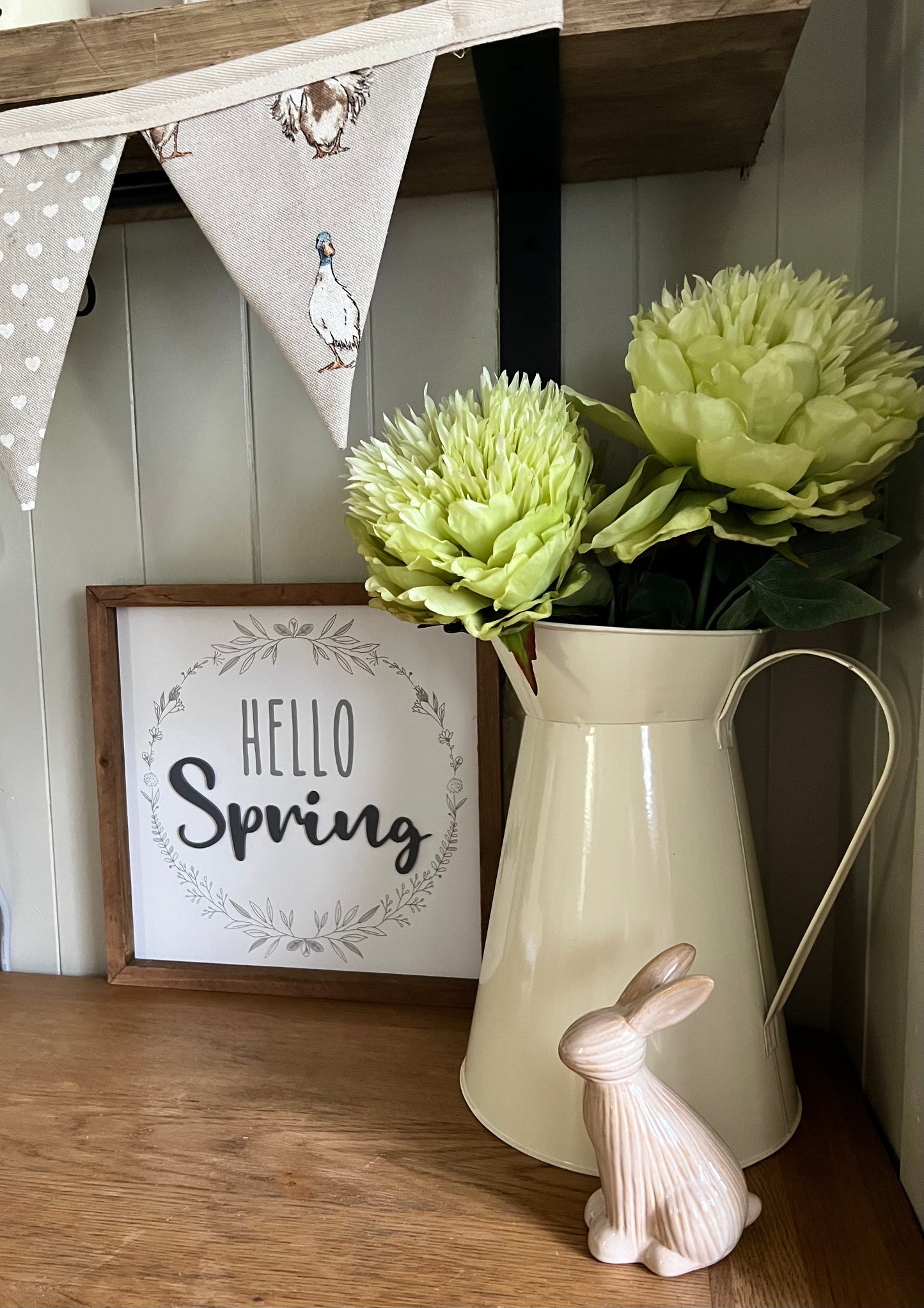 *REDUCED TO CLEAR* Hello Spring Wooden Sign