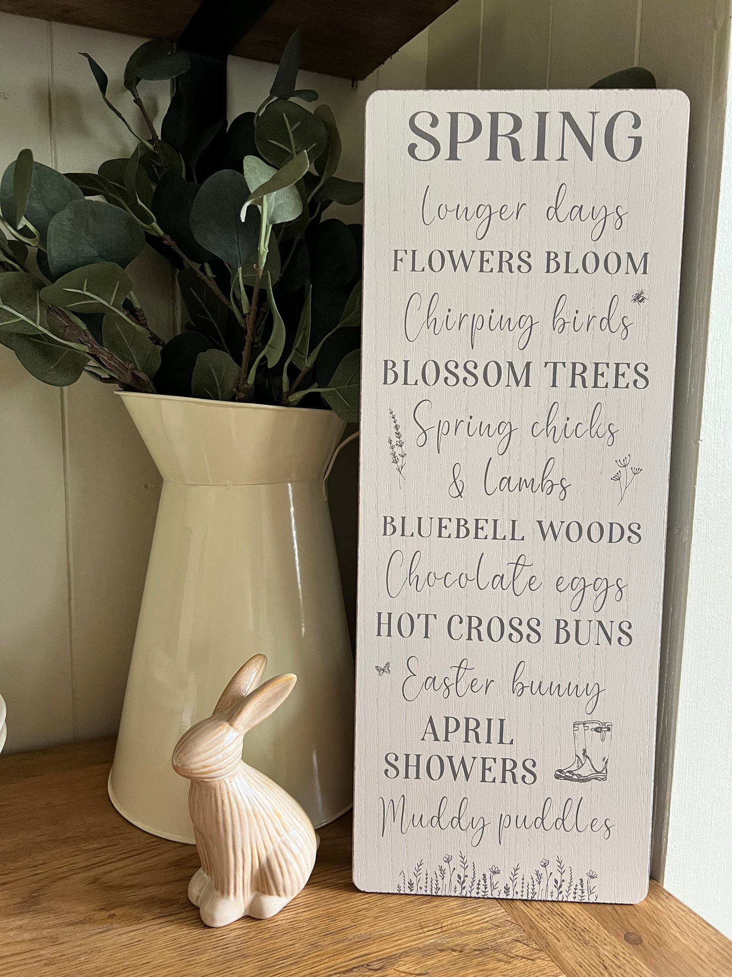 *REDUCED TO CLEAR* Spring & Muddy Puddles Sign