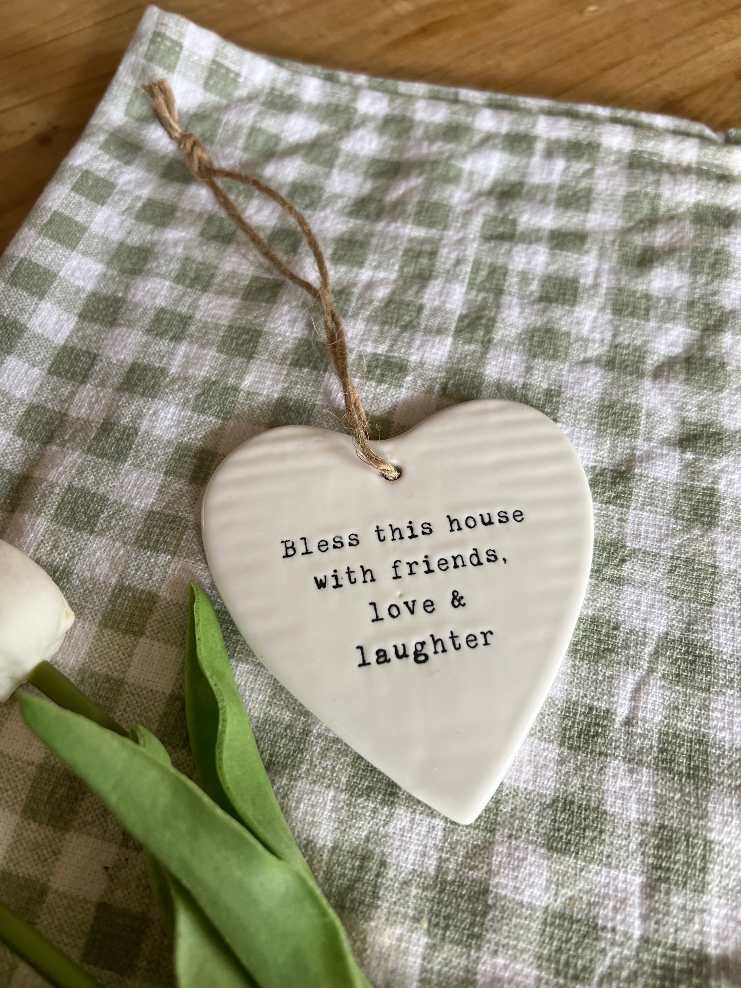 Porcelain Hanging Heart