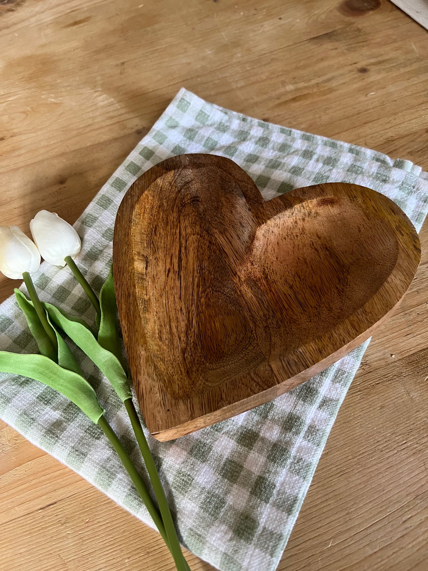 Natural Wooden Heart