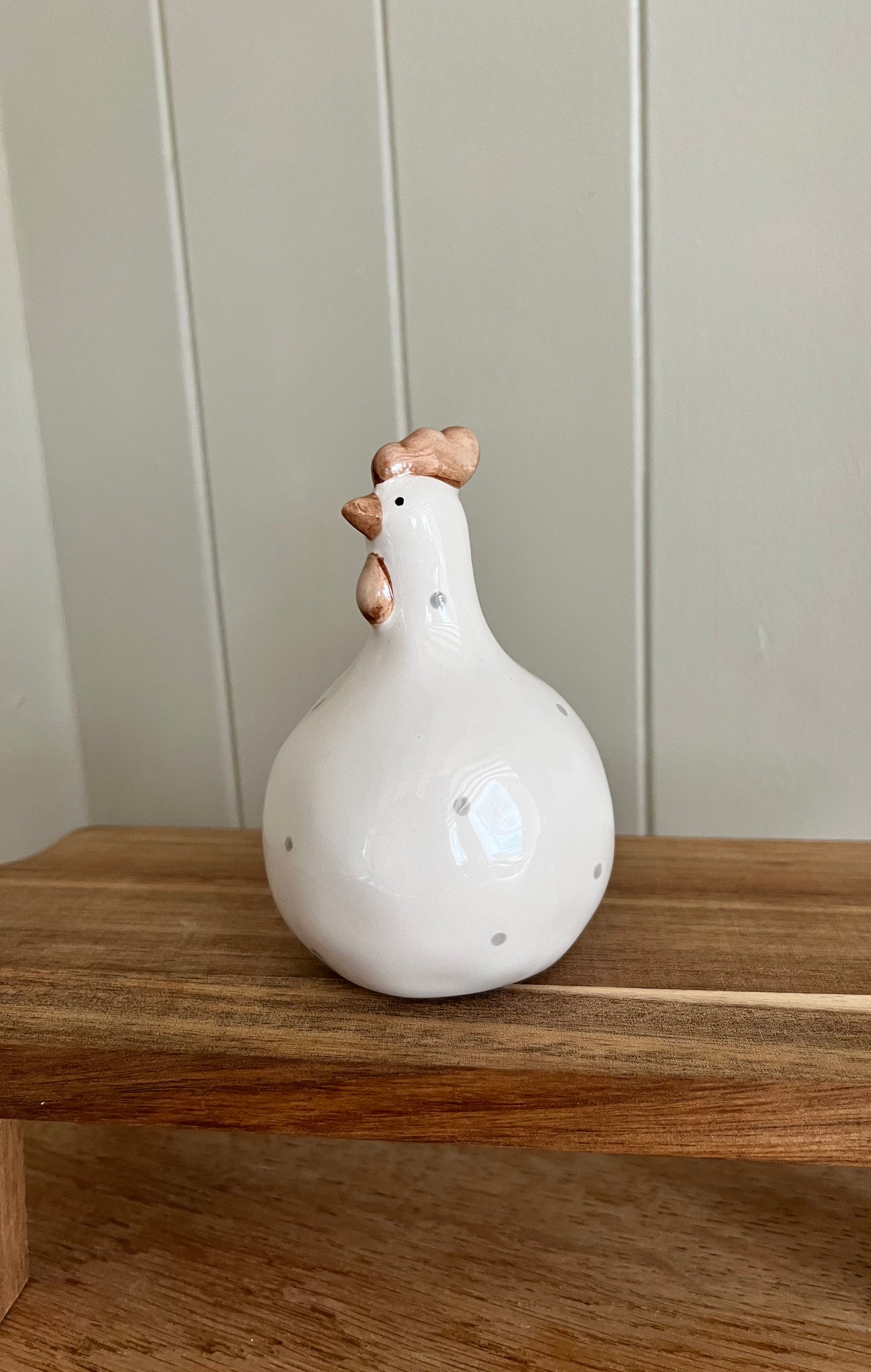 Ceramic Chicken Ornaments (Set of two)