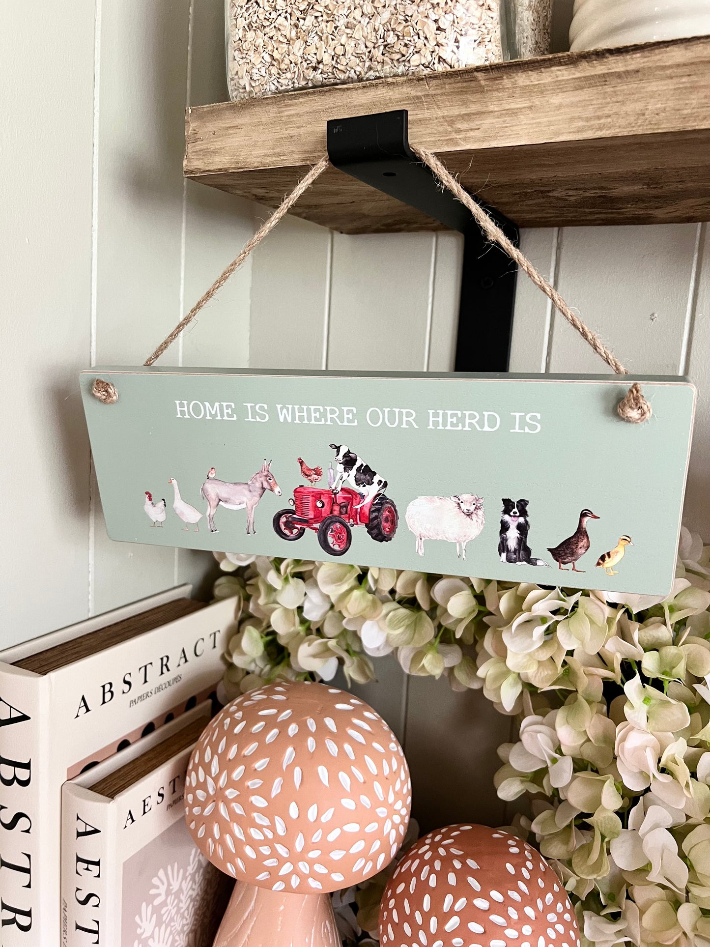 Home Is Where Our Herd Is Sign