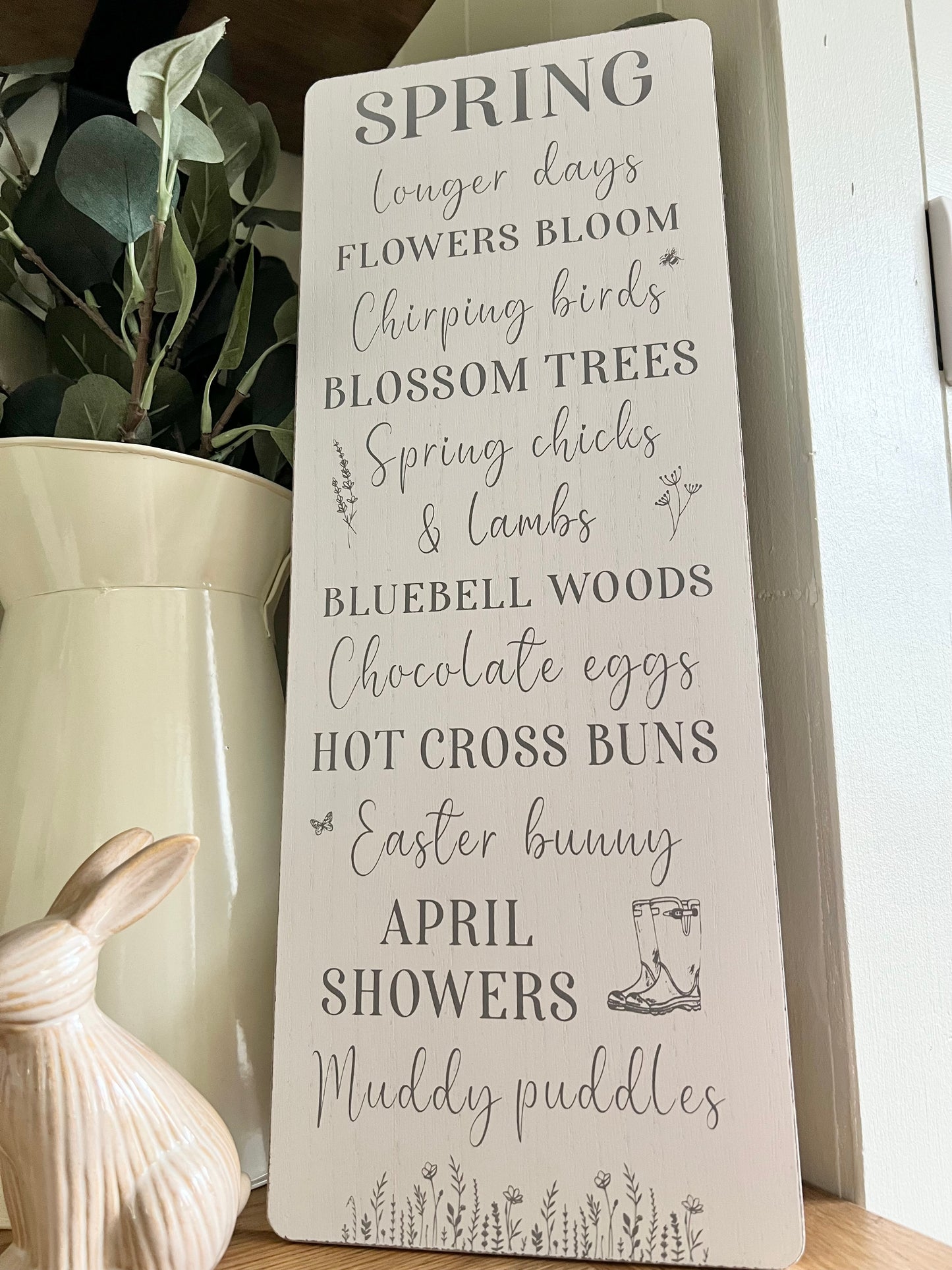 *REDUCED TO CLEAR* Spring & Muddy Puddles Sign