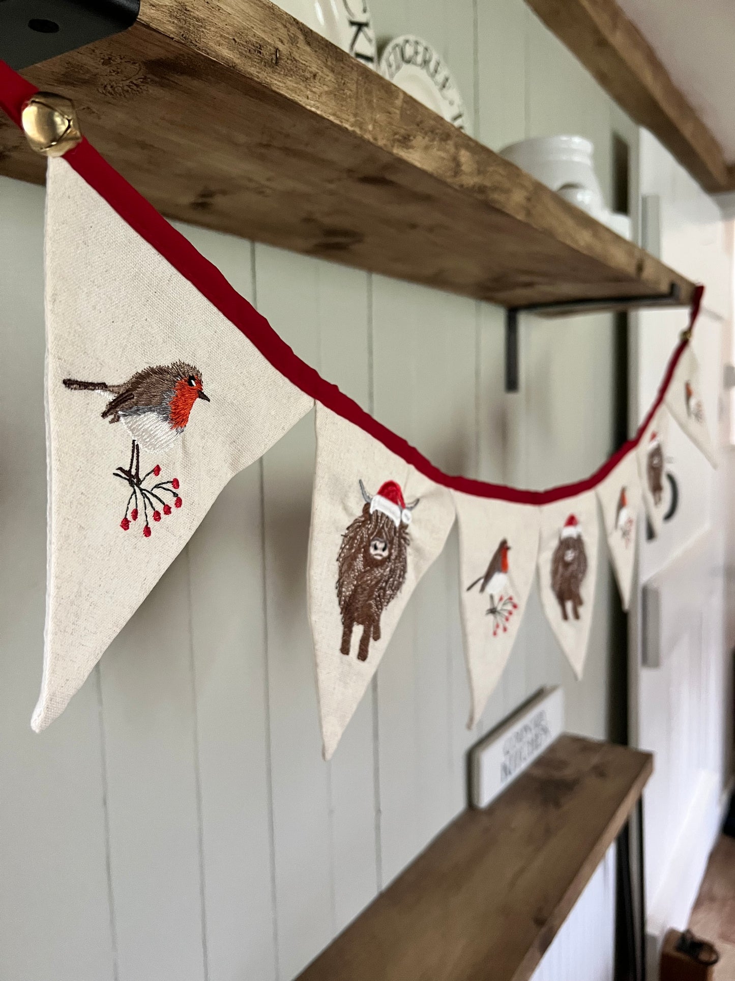 Highland Cow And Robin Bunting