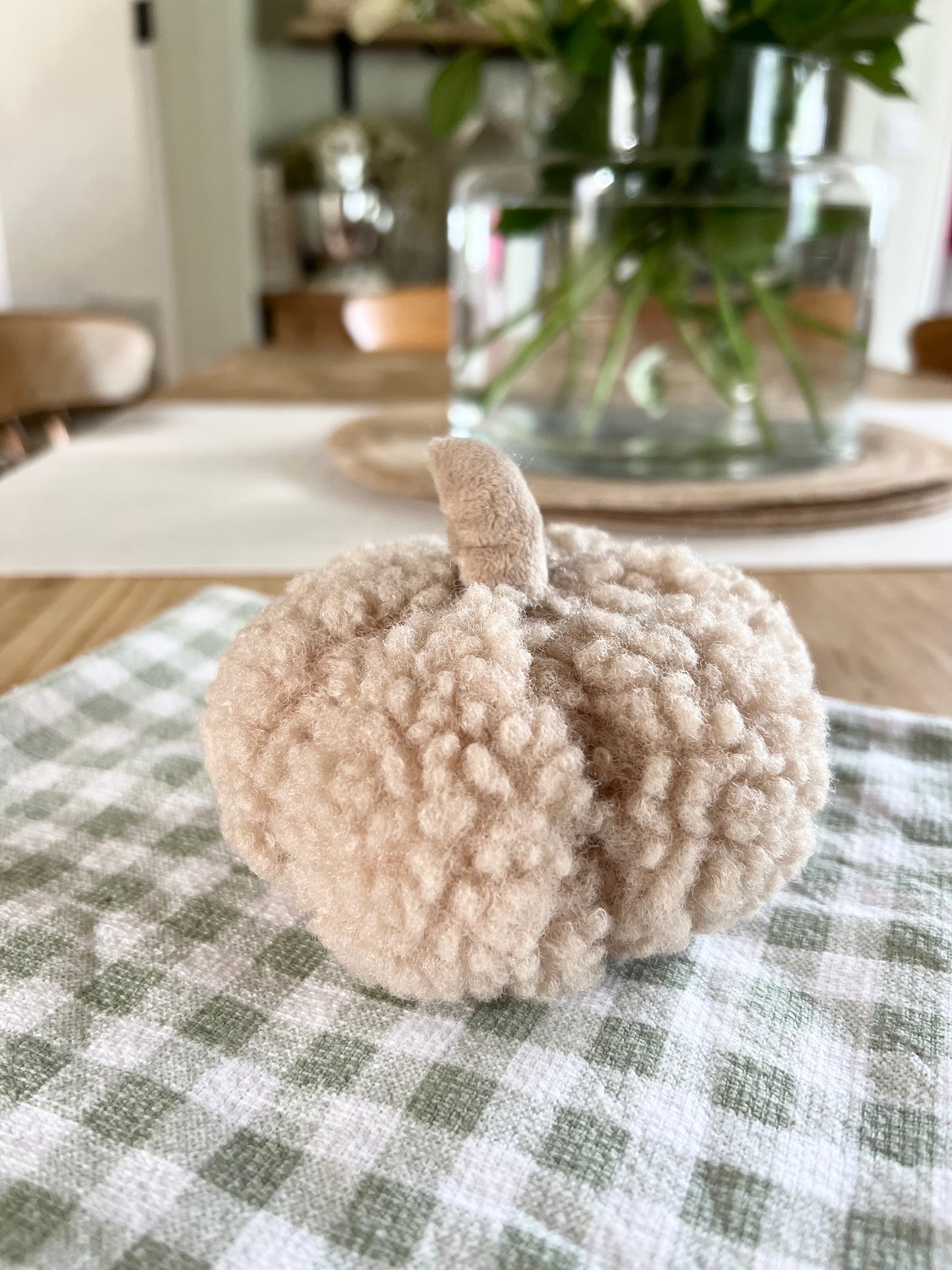 Beige Sherpa Pumpkin