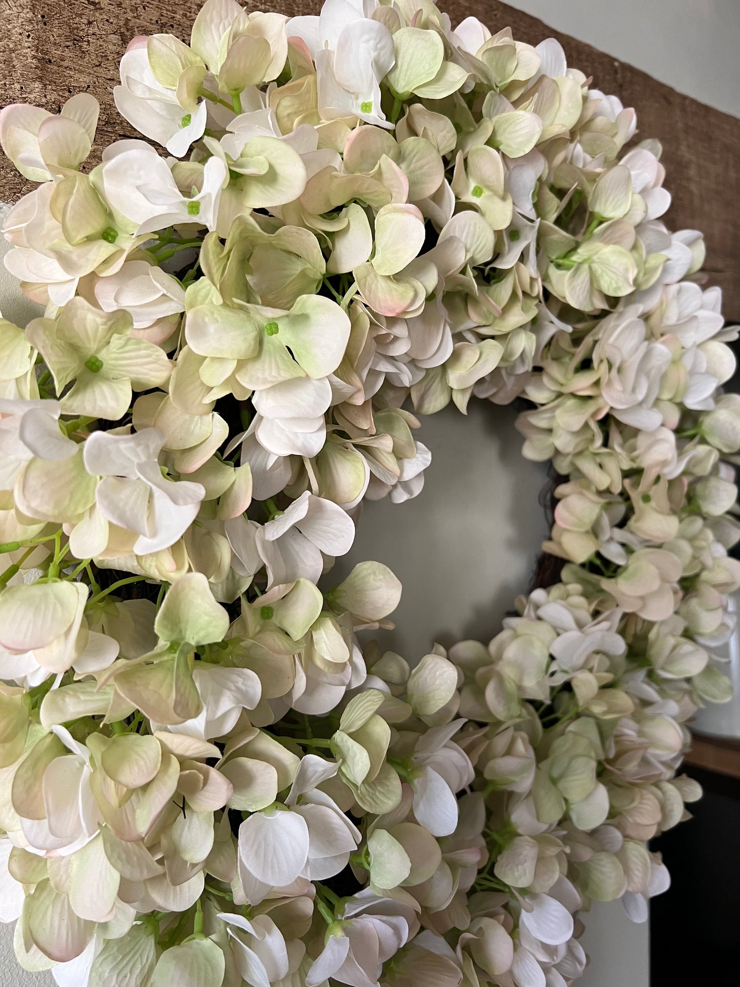 Faux Hydrangea Wreath