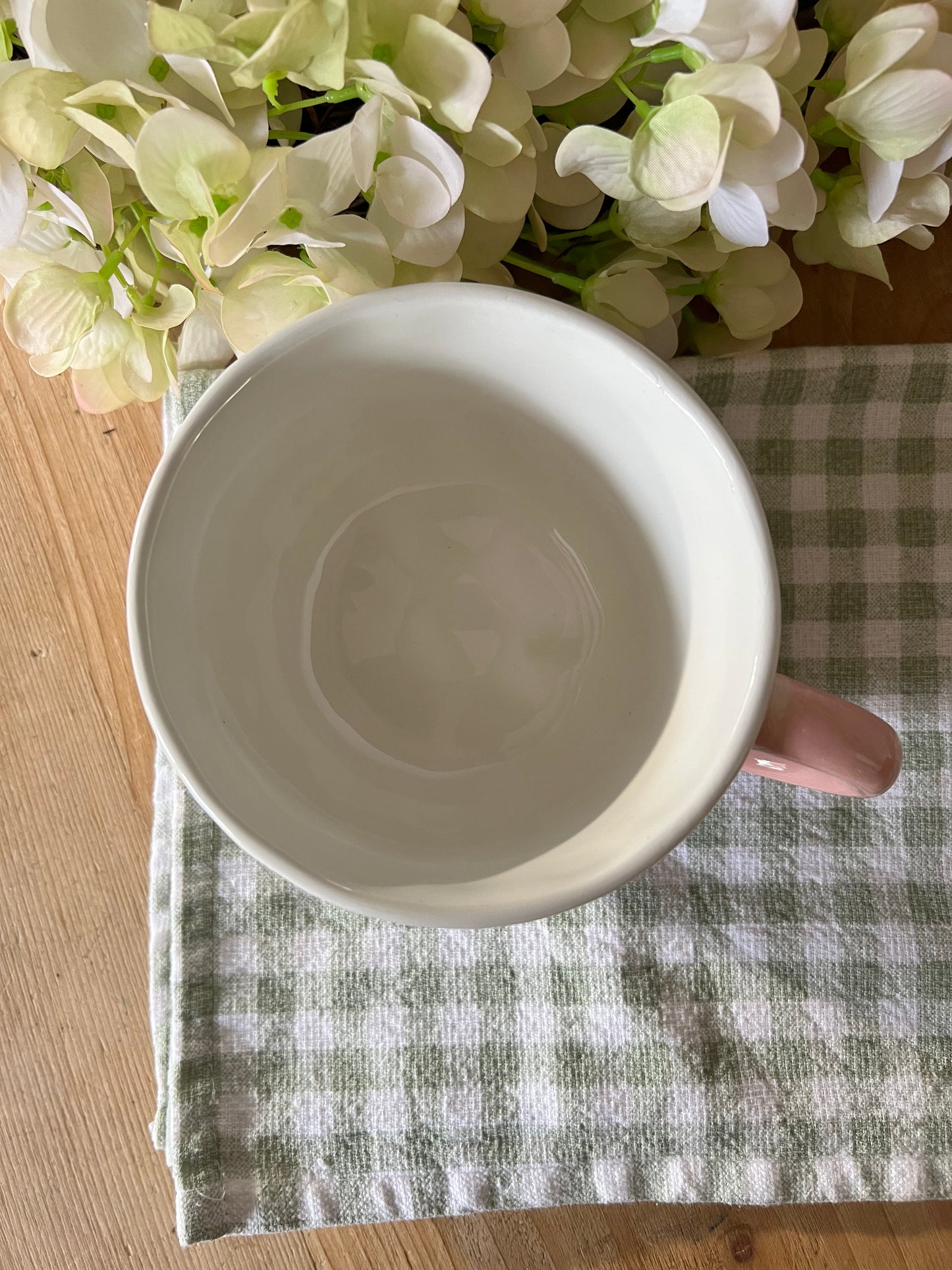 Large Floral Ceramic Mug