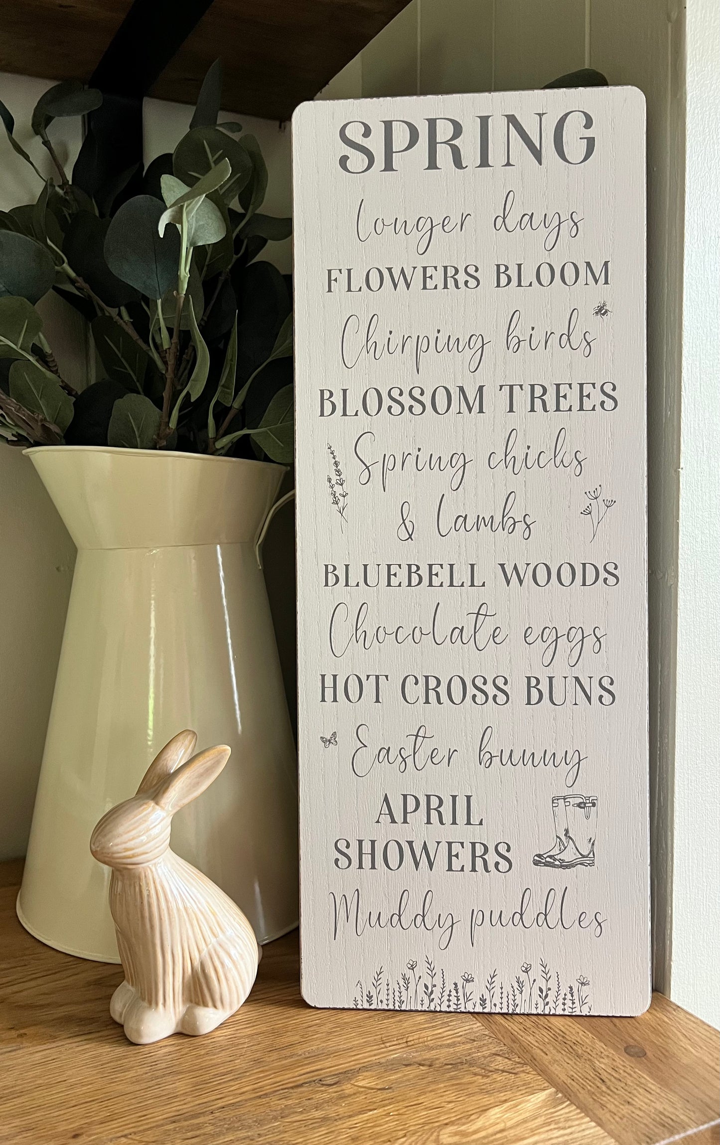 *REDUCED TO CLEAR* Spring & Muddy Puddles Sign