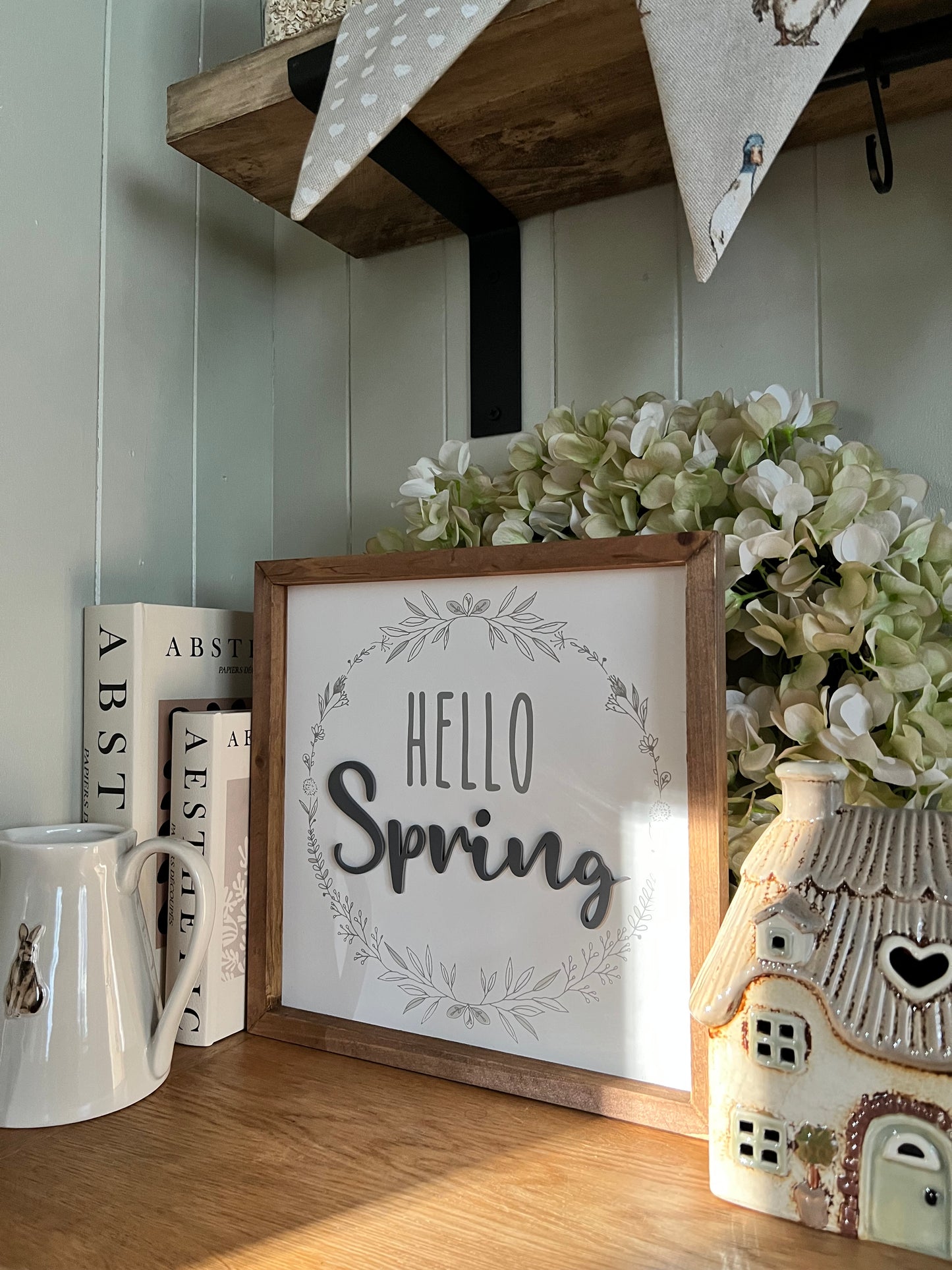 *REDUCED TO CLEAR* Hello Spring Wooden Sign
