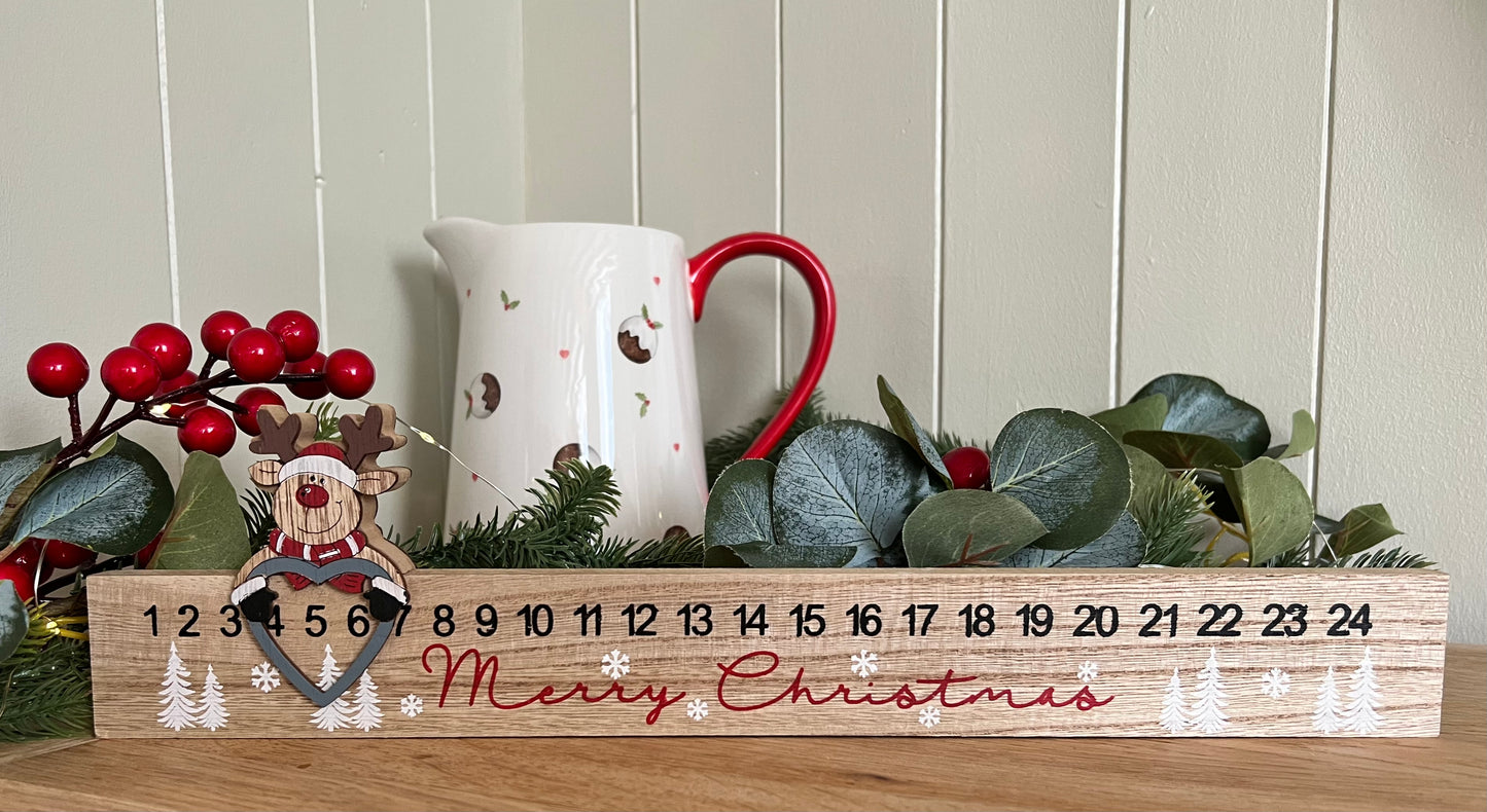 Advent Calendar with Reindeer