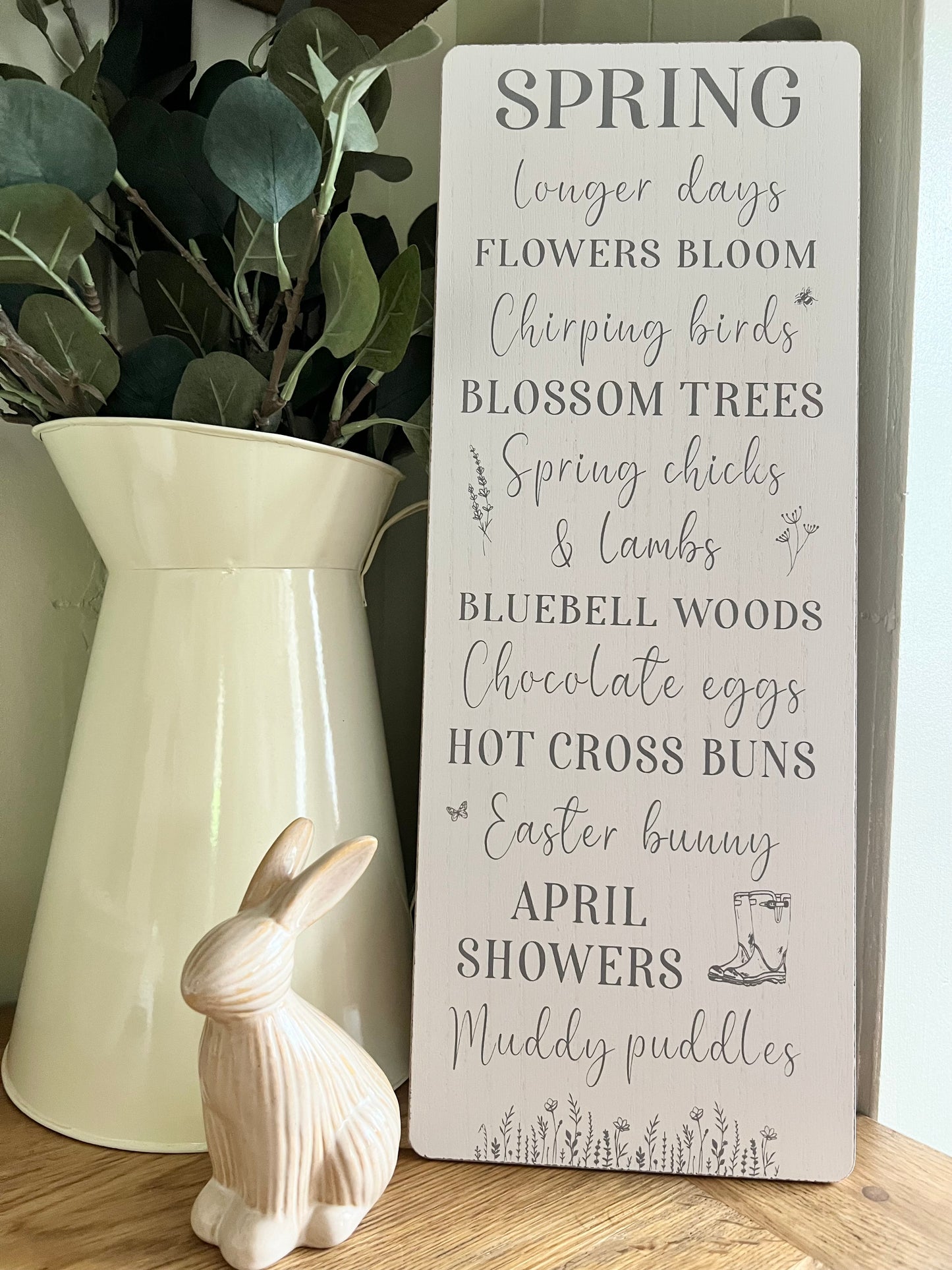 *REDUCED TO CLEAR* Spring & Muddy Puddles Sign