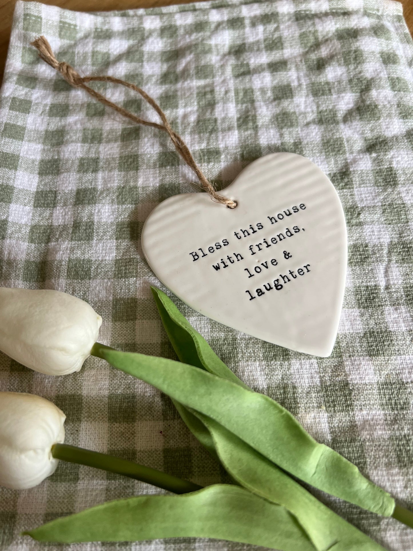 Porcelain Hanging Heart