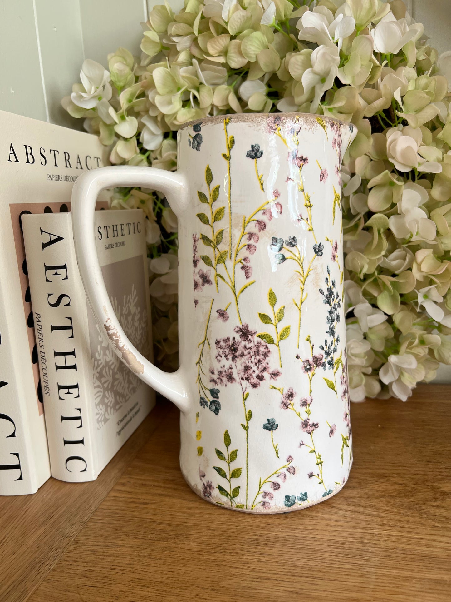 Tall Floral Jug