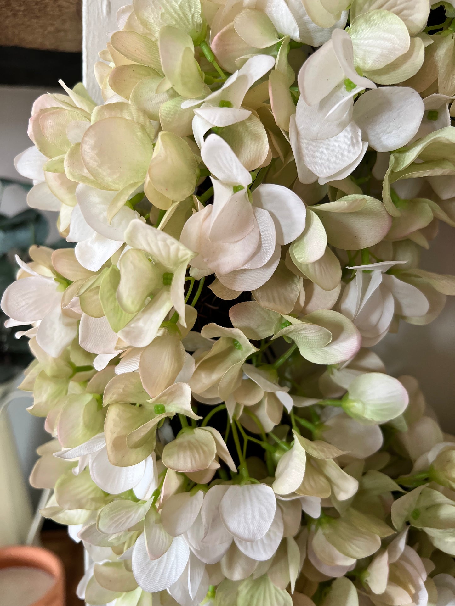 Faux Hydrangea Wreath