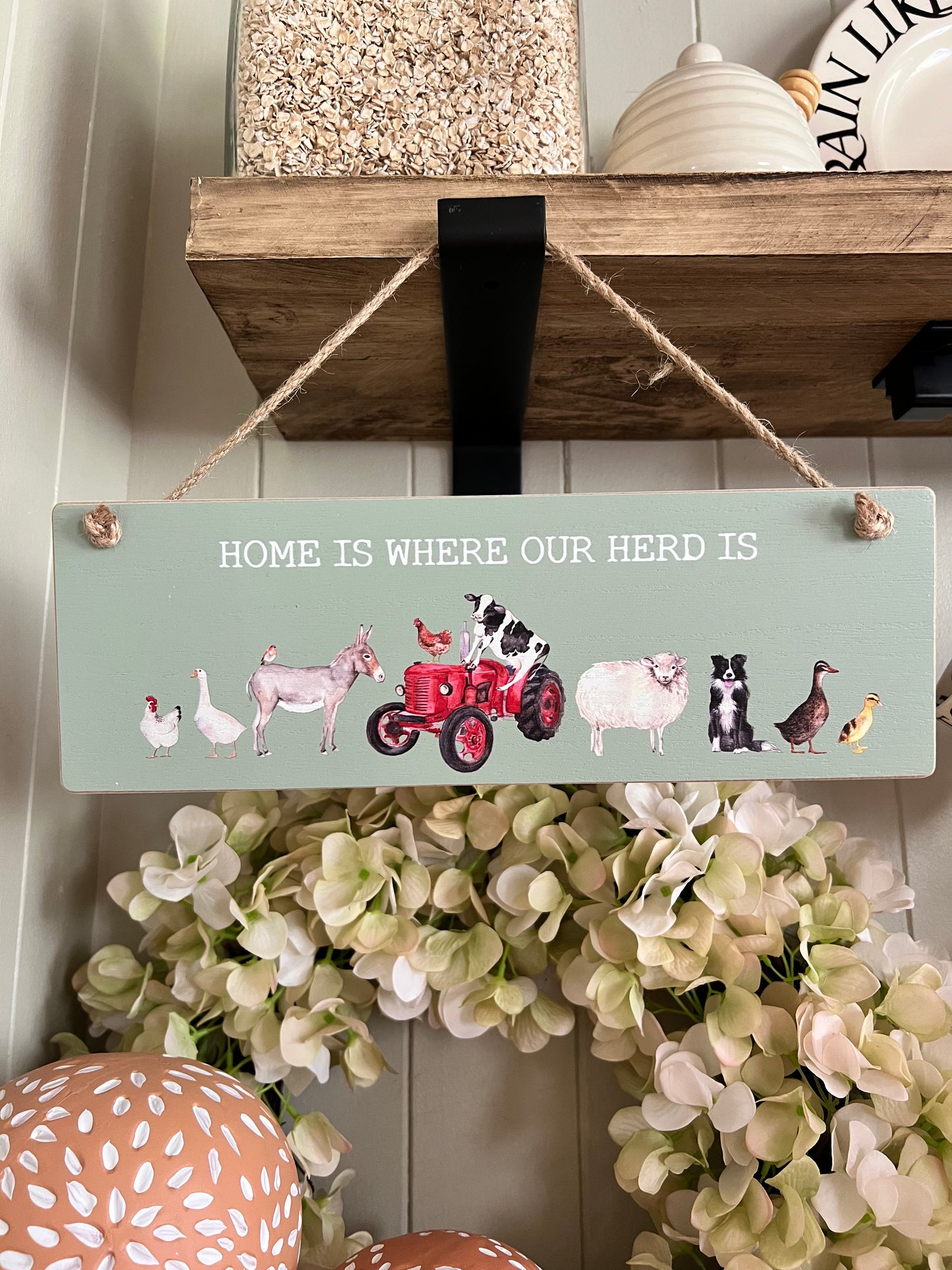 Home Is Where Our Herd Is Sign