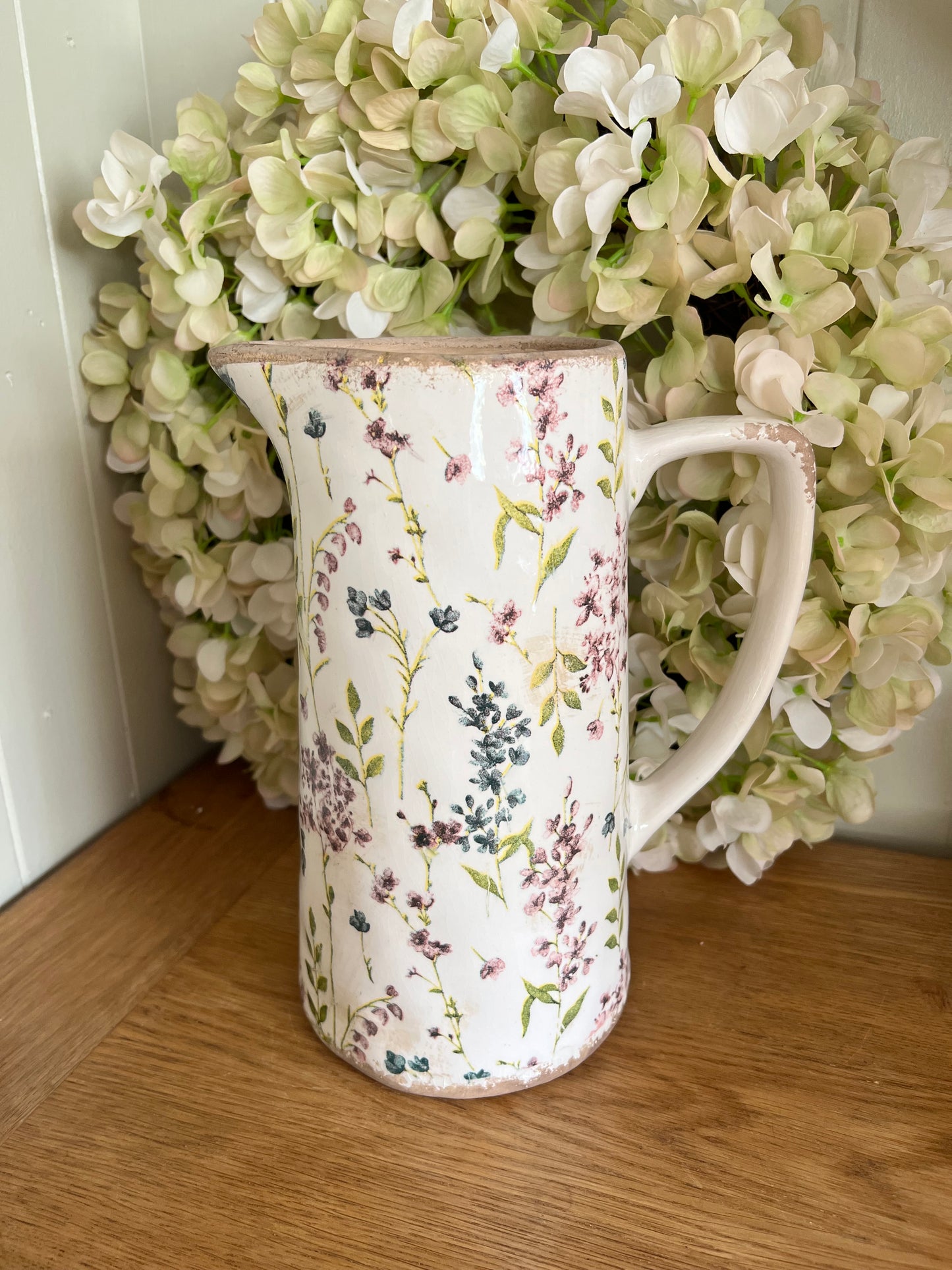 Tall Floral Jug