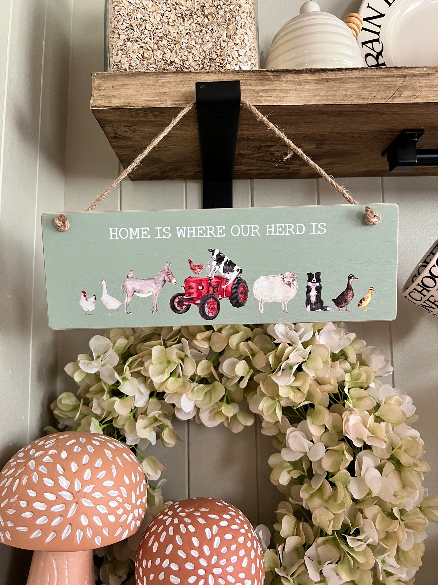 Home Is Where Our Herd Is Sign