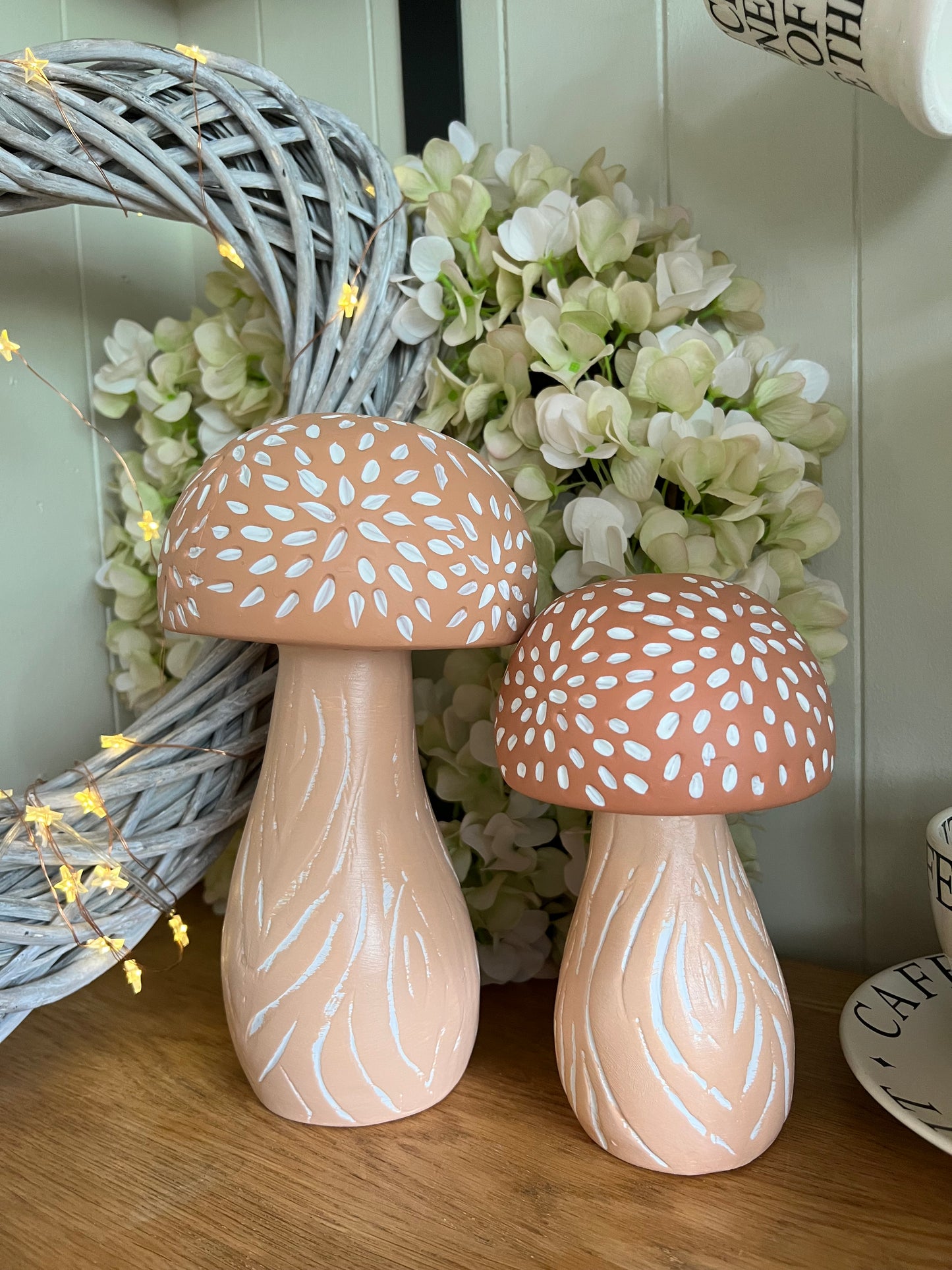 Clay Rustic Mushrooms (Sold Individually)
