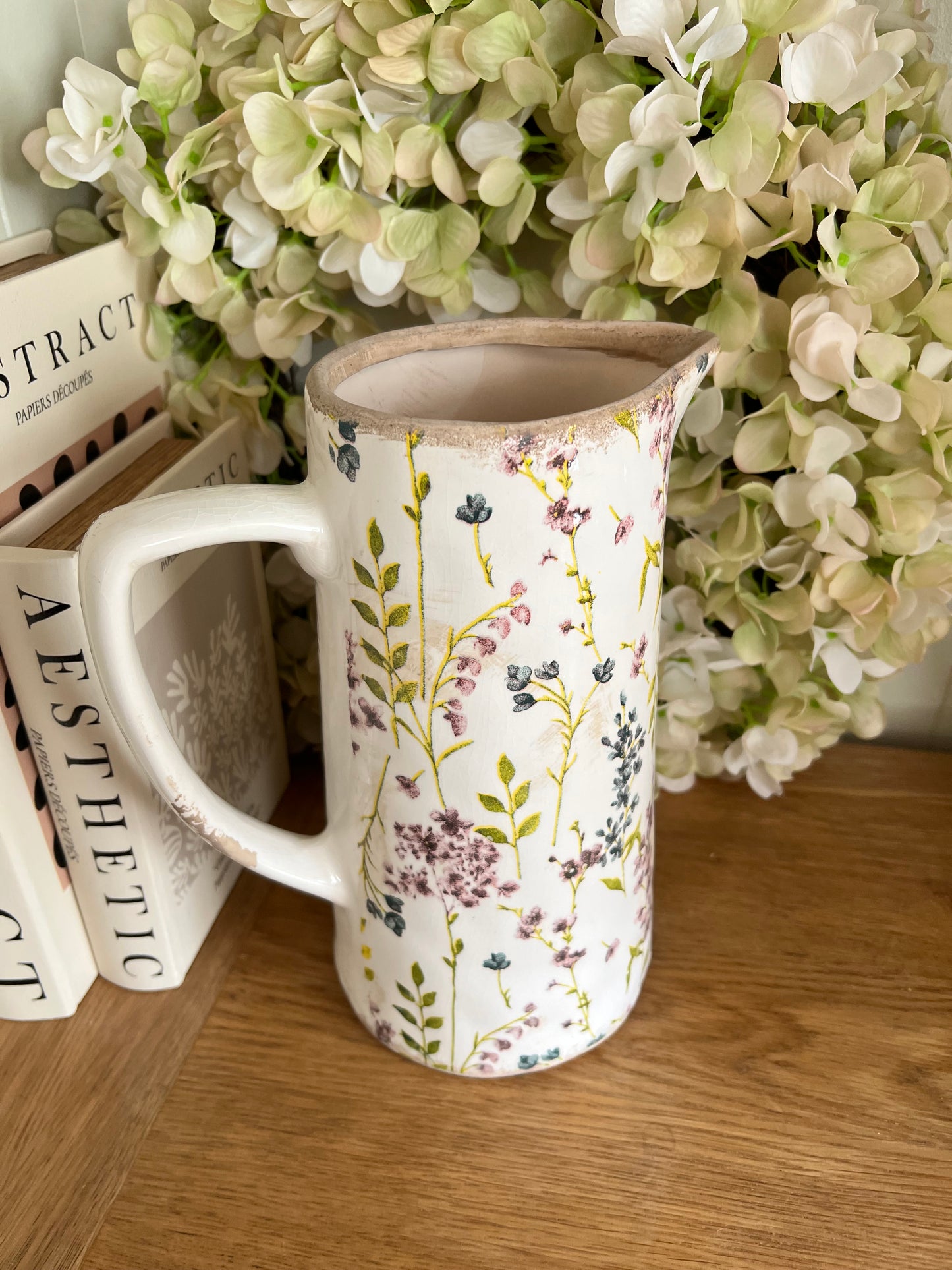 Tall Floral Jug