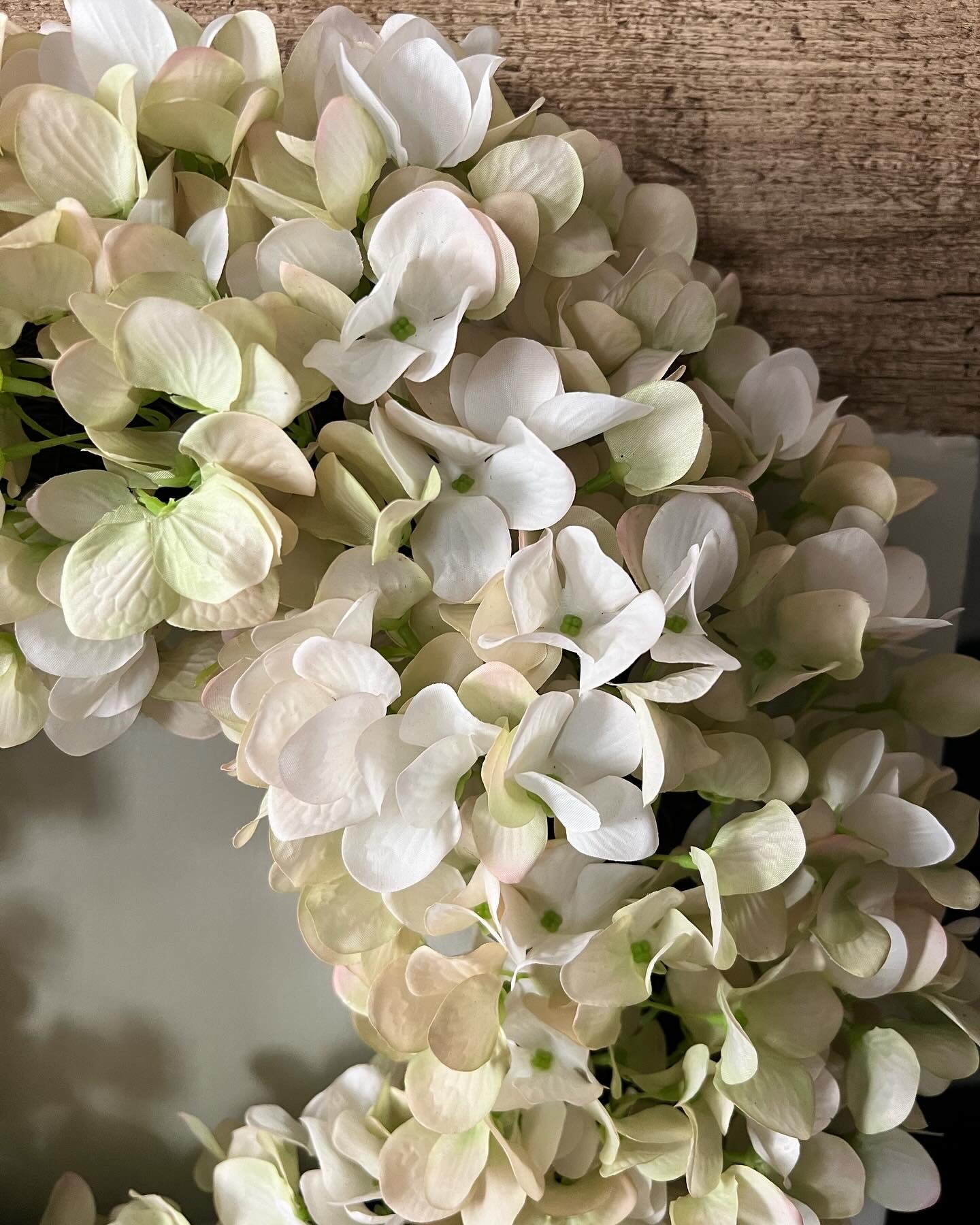 Faux Hydrangea Wreath