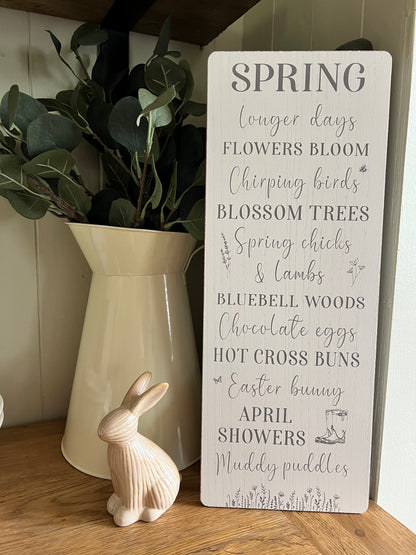 *REDUCED TO CLEAR* Spring & Muddy Puddles Sign