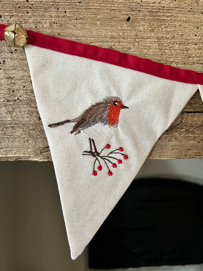 Highland Cow And Robin Bunting