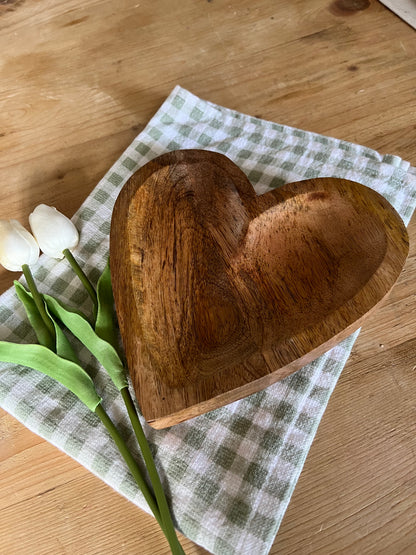 Natural Wooden Heart