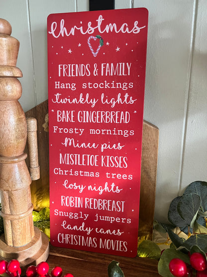 Christmas Candy Cane Sign