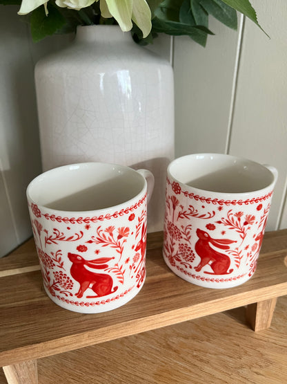 Folk Hare Mug