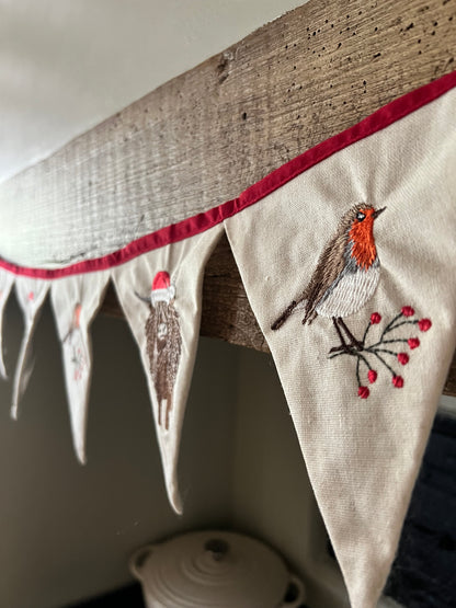 Highland Cow And Robin Bunting