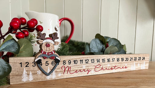 Advent Calendar with Reindeer