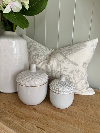 Ceramic Acorn Pot (2 sizes available)