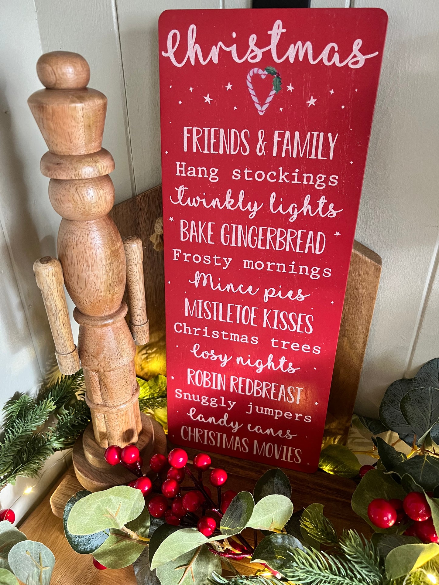 Christmas Candy Cane Sign