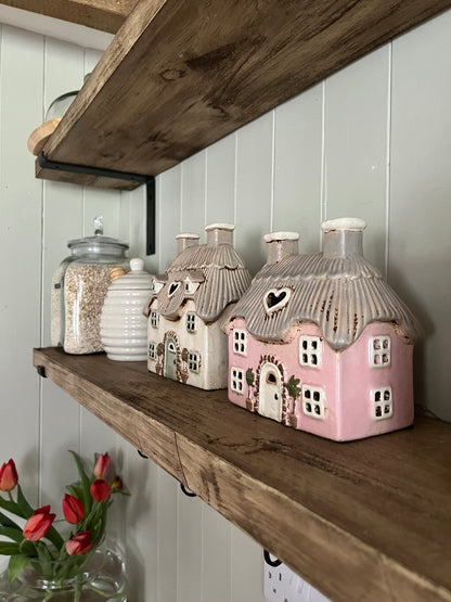 Pink Cottage Tea Light Holder