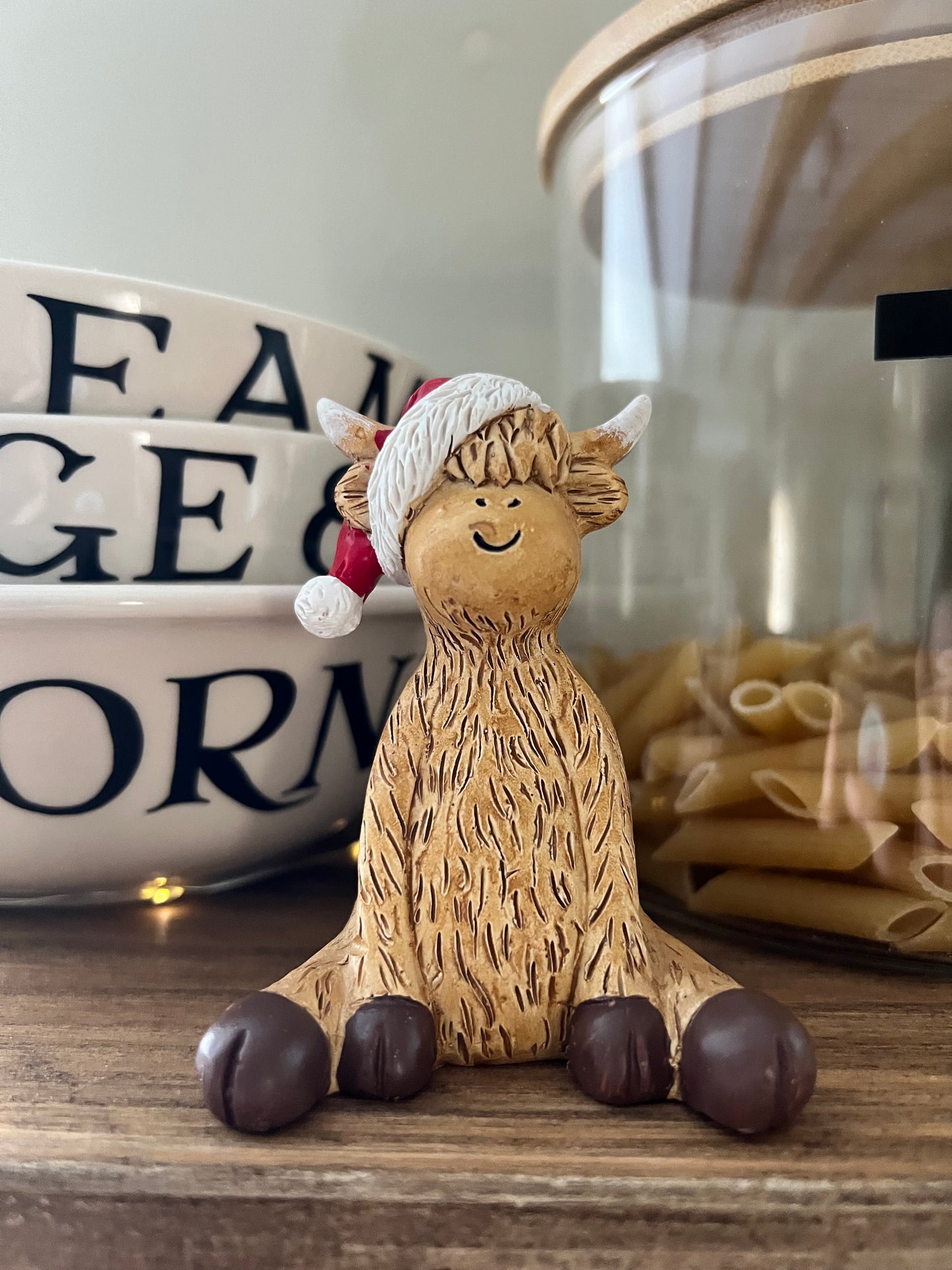 Santa Highland Cow
