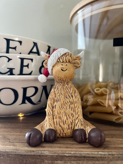 Santa Highland Cow