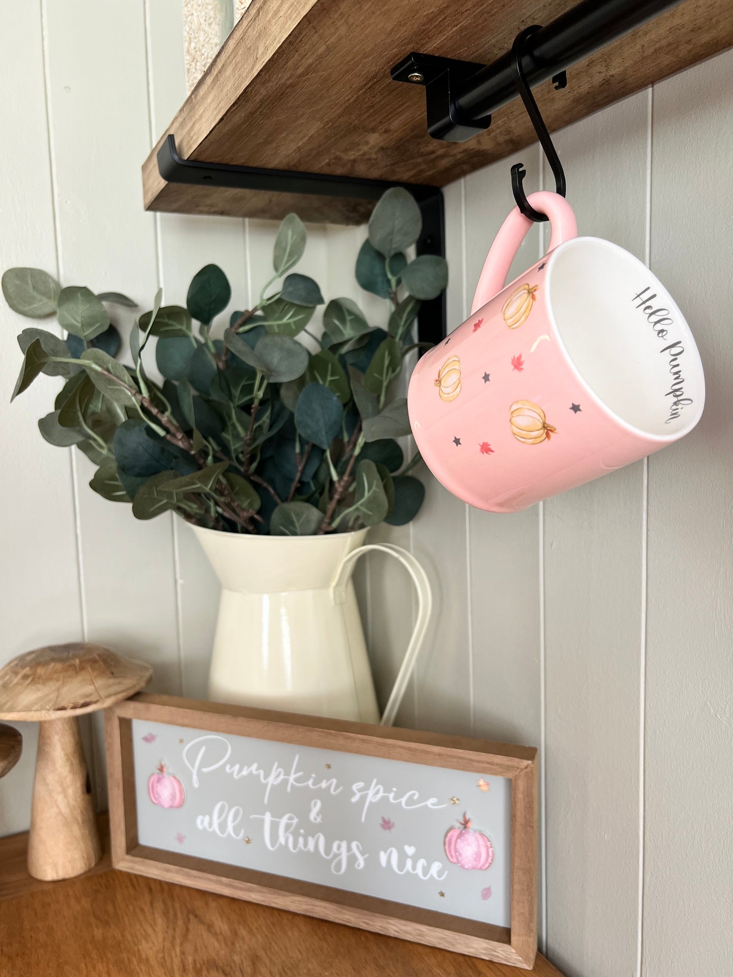 Pink Hello Pumpkin Mug