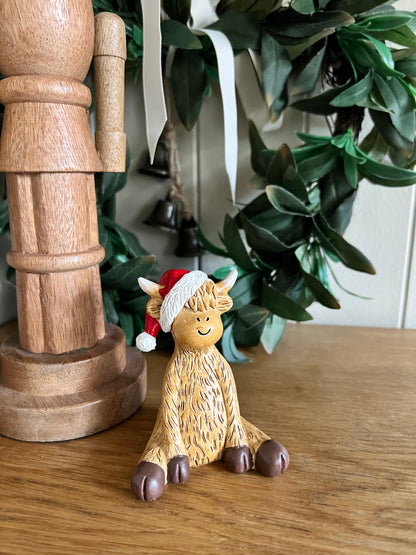 Santa Highland Cow