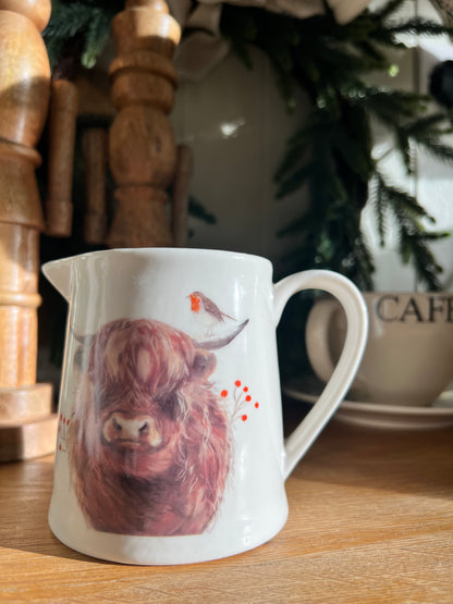 Highland Cow Jug