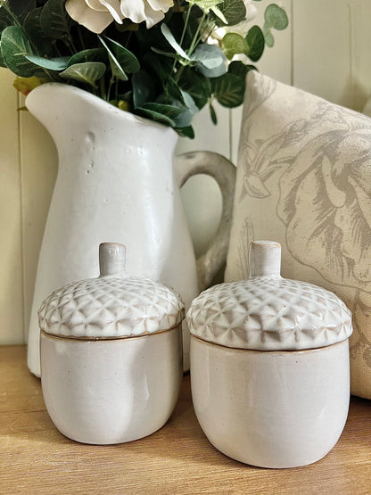 Ceramic Acorn Pot (2 sizes available)