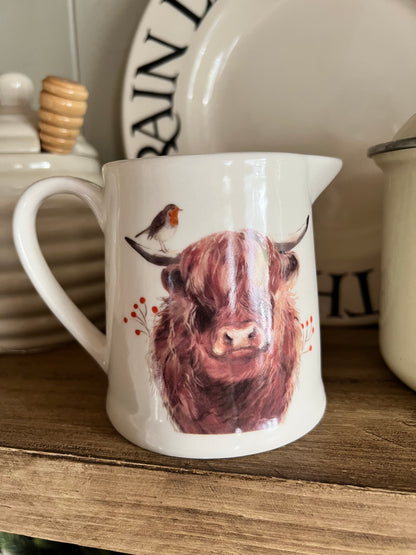 Highland Cow Jug