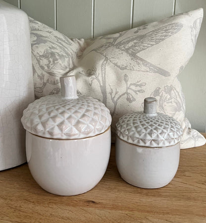 Ceramic Acorn Pot (2 sizes available)
