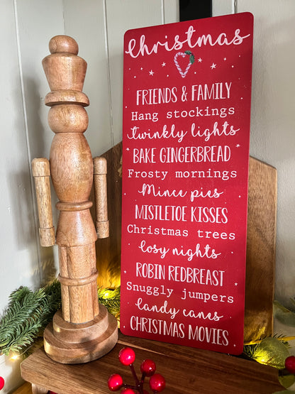 Christmas Candy Cane Sign