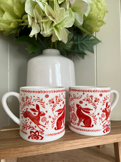 Folk Hare Mug