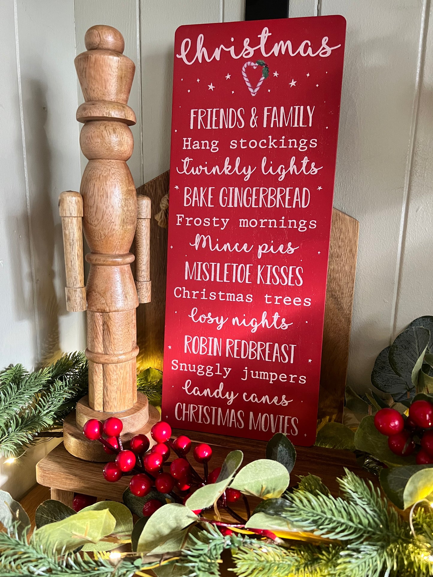 Christmas Candy Cane Sign