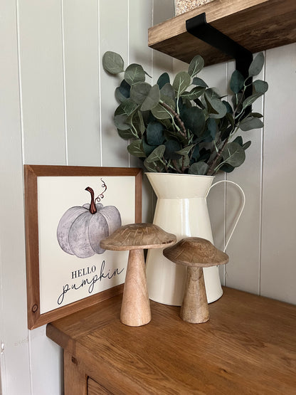 Wooden Mushrooms (Sold Individually)