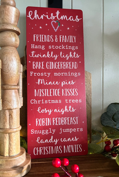 Christmas Candy Cane Sign