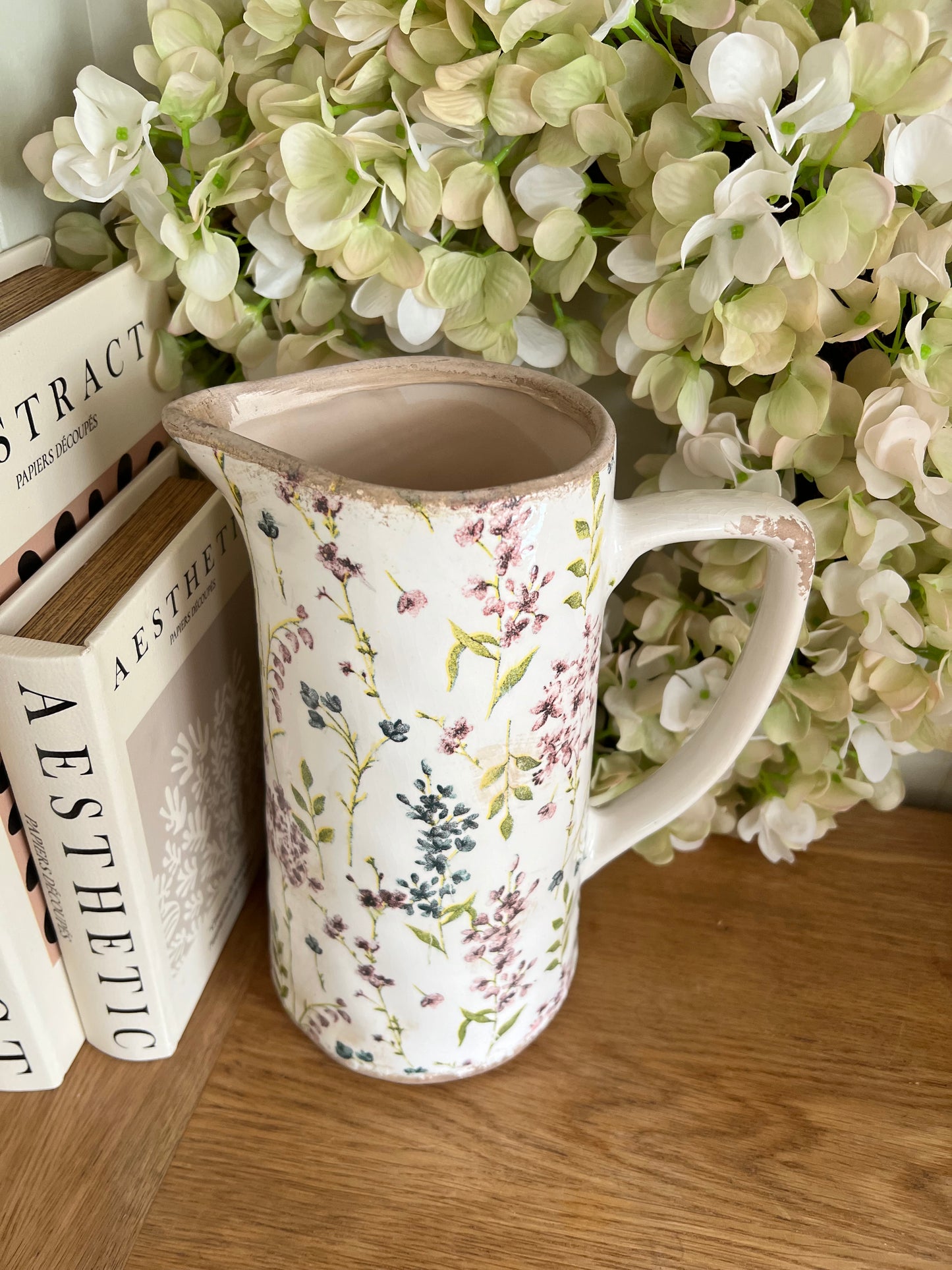 Tall Floral Jug